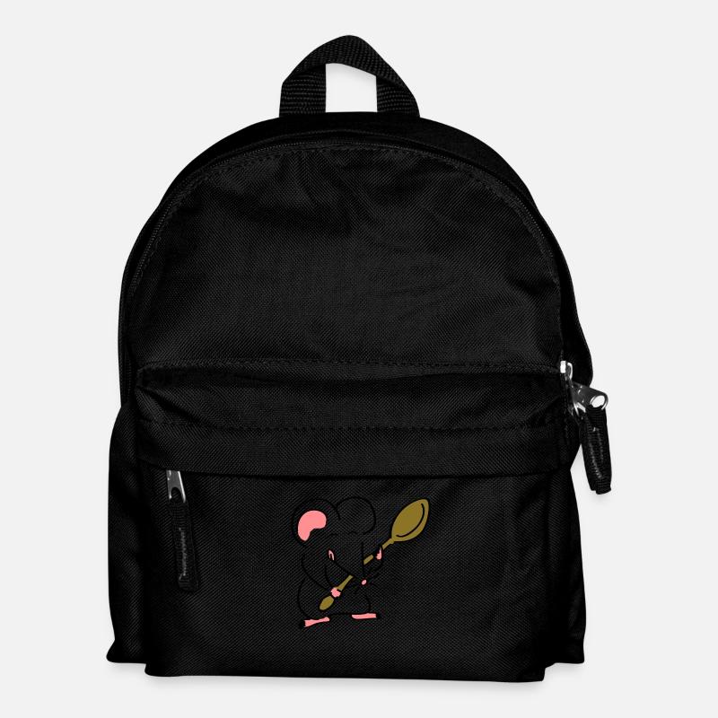 Kochmaus - Kinder Rucksack - Schwarz