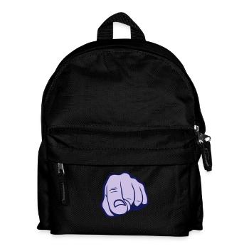 Hand-Finger Hand Fingerspitze zeigt 230 - Kinder Rucksack - Schwarz - Vorne