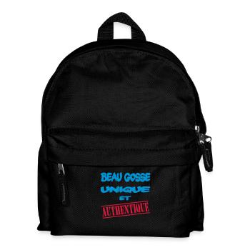 Beau gosse unique et authentique - Kinder Rucksack - Schwarz - Vorne