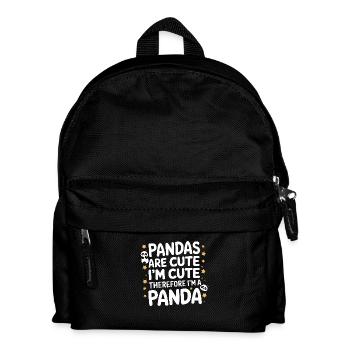 Panda Bear Panda Animal Pandas - Kids' Backpack - black - Front