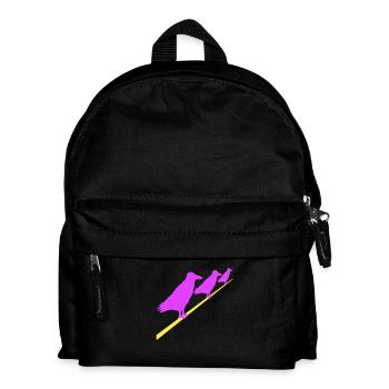 3 Ravens Sitting Cable Rope Three Friends Crew Team - Kids' Backpack - black - Front