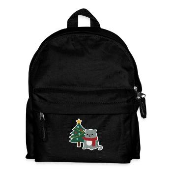 Chat Noël - Sac à dos Enfant - noir - Devant