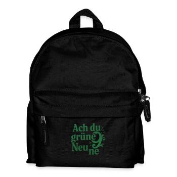 Ach du grüne Neune - Kinder Rucksack - Schwarz - Vorne