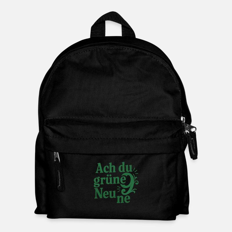 Ach du grüne Neune - Kinder Rucksack - Schwarz
