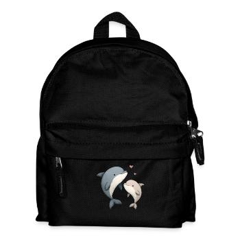 Dauphin Maman et Bébé - Sac à dos Enfant - noir - Devant