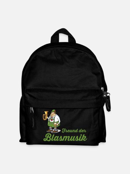 Freund der Blasmusik - Kinder Rucksack - Schwarz