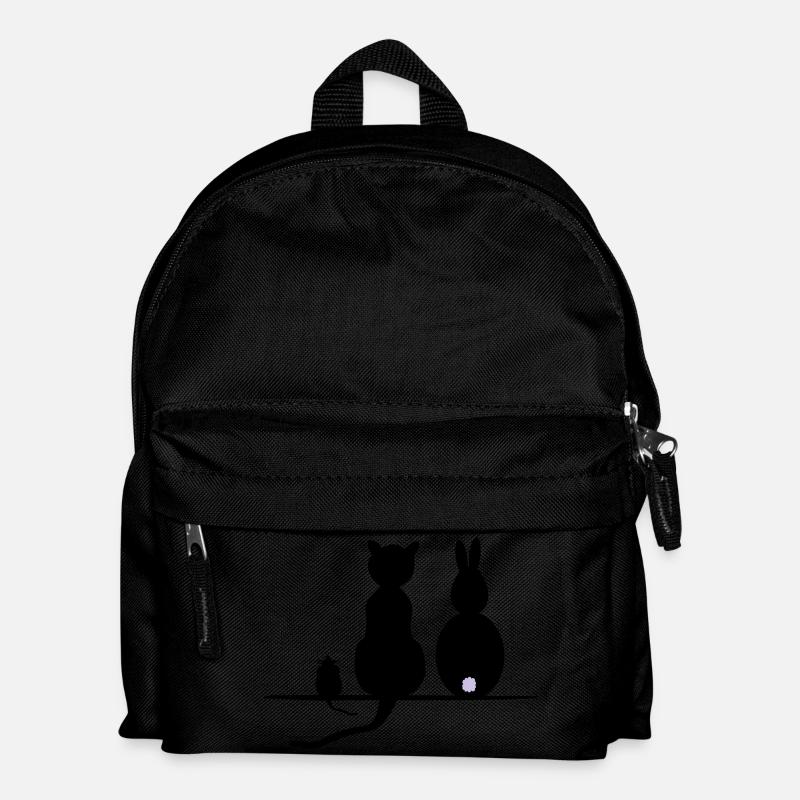 Katz Maus Hase - Kinder Rucksack - Schwarz