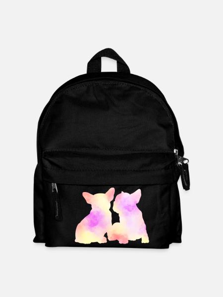 French Bulldog - Kinder Rucksack - Schwarz