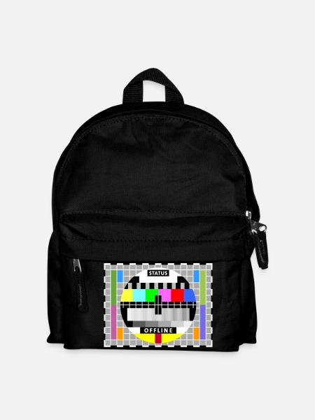 Testbild Display screen test card offline Big Bang - Kinder Rucksack - Schwarz