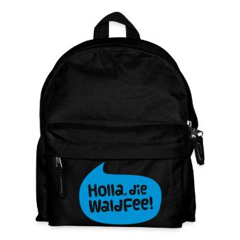 holla die waldfee - Kinder Rucksack - Schwarz - Vorne