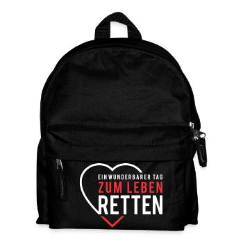 Ein wunderbarer Tag zum Leben retten - Kinder Rucksack - Schwarz - Vorne