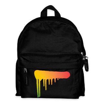 Graffiti Kunst Spraydose Farbe Strich Streetart - Kinder Rucksack - Schwarz - Vorne