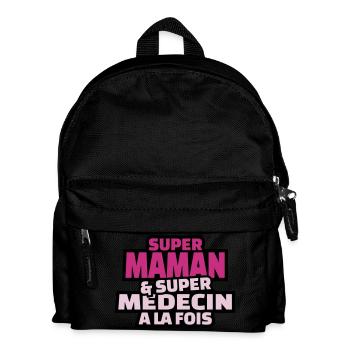 super maman et super médecin à la fois - Sac à dos Enfant - noir - Devant