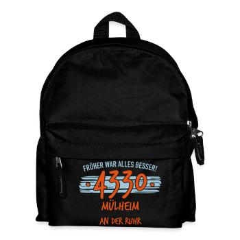 Früher 4330 Mülheim an der Ruhr - Kinder Rucksack - Schwarz - Vorne