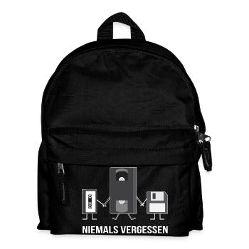 90s T-Shirt 2018 - Nineties Motif Retro - Kids' Backpack - black - Front