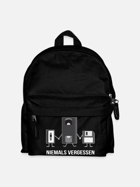90s T-Shirt 2018 - Nineties Motif Retro - Kids' Backpack - black