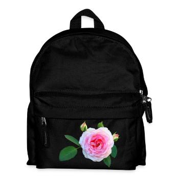 daffodils roses rosen blumen flowers tulips tulpen - Kinder Rucksack - Schwarz - Vorne