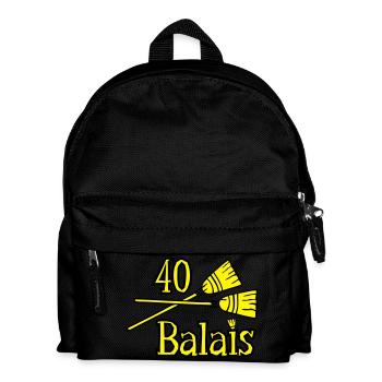 40 balais ans - Sac à dos Enfant - noir - Devant