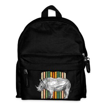 Rhinoceros - Kids' Backpack - black - Front