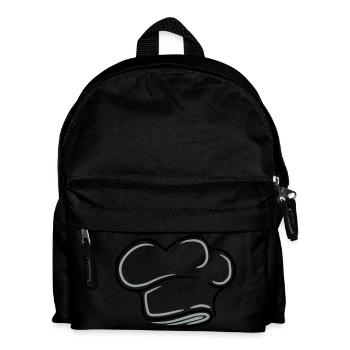 Chef Chef's Hat Tattoo Design - Kids' Backpack - black - Front