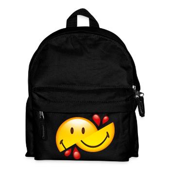 Smiley Glossy Cut in Half - Sac à dos Enfant - noir - Devant