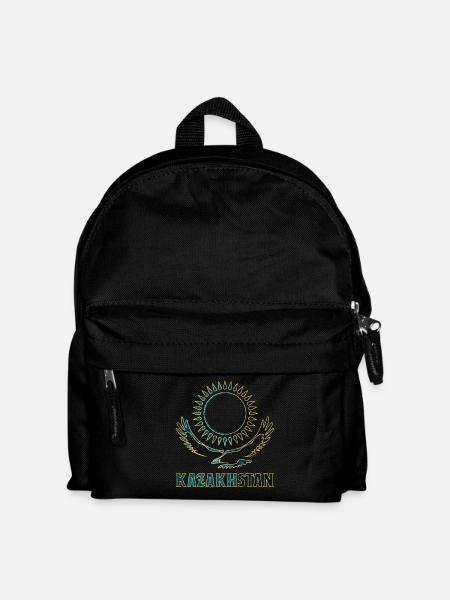 Kasachstan Steppenadler Geschenk - Kinder Rucksack - Schwarz