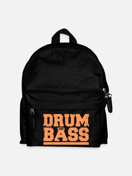 drum and bass drums and bass - Kids' Backpack - black