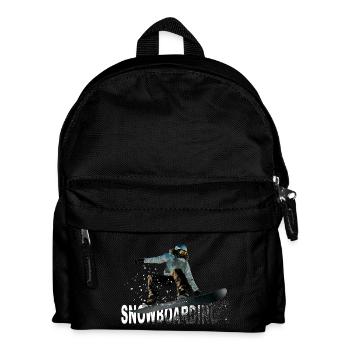 snowboarding - Kinder Rucksack - Schwarz - Vorne