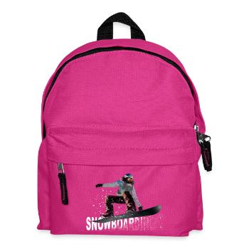 snowboarding - Kinder Rucksack - Fuchsia - Vorne