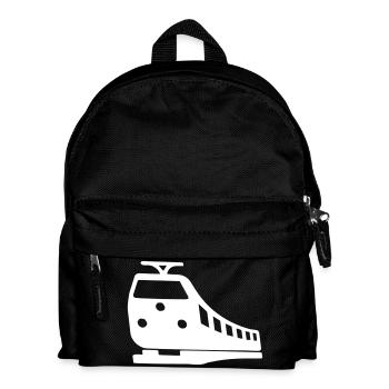 Symbole du conducteur de train | Couleur réglable - Sac à dos Enfant - noir - Devant