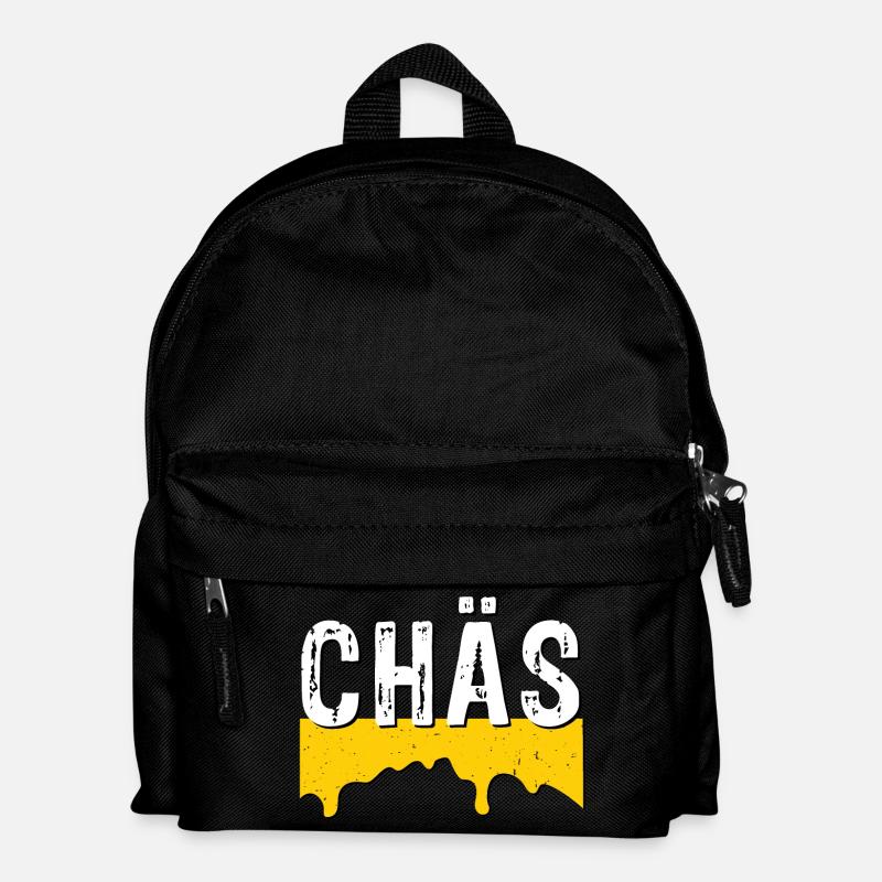 Chäs (SWISS CHEESE) - Kinder Rucksack - Schwarz