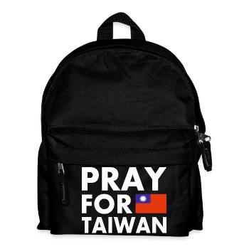 Pray for taiwan - Kids' Backpack - black - Front