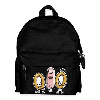 Drôle de mariage Demande en mariage Bagues de mariage Bague De Fiançailles - Sac à dos Enfant - noir - Devant