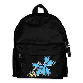 Balloon Artist Funny Balloon Animal Peeing Dog - Kids' Backpack - black - Front