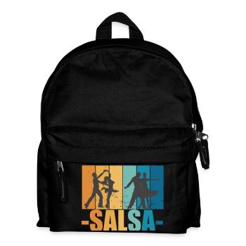 Salsa Vintage Dancer Retro Dancing Gift - Kids' Backpack - black - Front