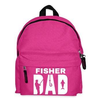 pêche, pêcheur, fan de pêche - Sac à dos Enfant - fuchsia - Devant