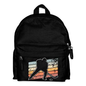 Eishockey  - Kinder Rucksack - Schwarz - Vorne