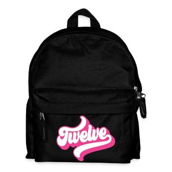 Twelve 12th Birthday For Girls 12 Years Old - Kids' Backpack - black - Front