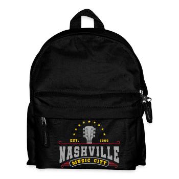 Nashville Tennessee Musique | Couleurs changeantes - Sac à dos Enfant - noir - Devant