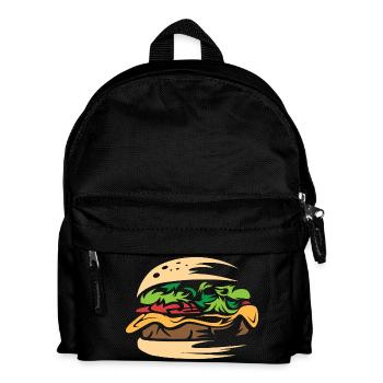juicy burger homemade smash restaurant - Kids' Backpack - black - Front