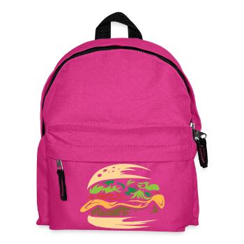 juicy burger homemade smash restaurant - Kids' Backpack - fuchsia - Front