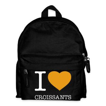 I LOVE CROISSANTS - Kids' Backpack - black - Front