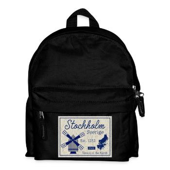 Stockholm Windmill Heritage - Kids' Backpack - black - Front