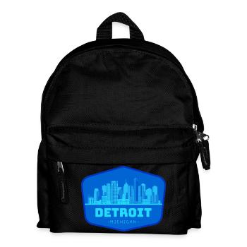 Detroit Skyline - Kids' Backpack - black - Front
