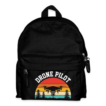 Drohnen-Pilot - Kinder Rucksack - Schwarz - Vorne