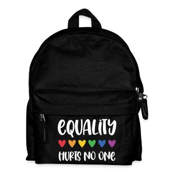 LGBT Pride Month - Gleichberechtigung tut niemandem weh - Kinder Rucksack - Schwarz - Vorne
