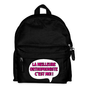 Idée cadeau pour une Orthophoniste - Sac à dos Enfant - noir - Devant