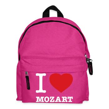 I LOVE MOZART - Kids' Backpack - fuchsia - Front