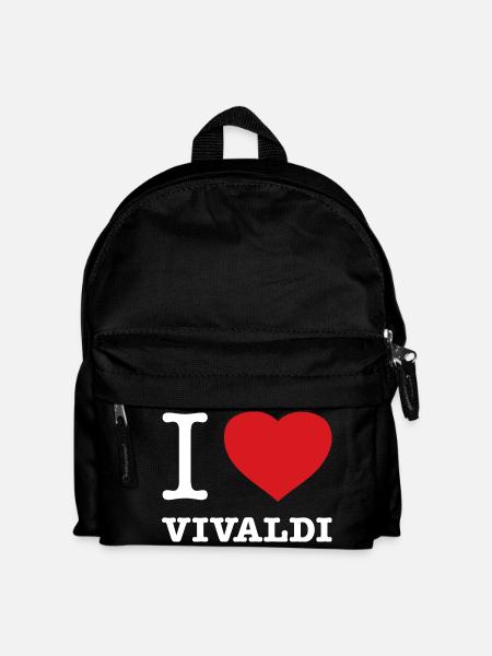 I LOVE VIVALDI - Kinder Rucksack - Schwarz