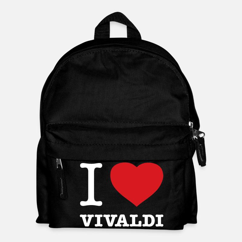 I LOVE VIVALDI - Kinder Rucksack - Schwarz